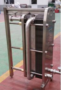 Single Or Two Stage-plate Wort Heat Exchanger For Hot Wort Cooling
